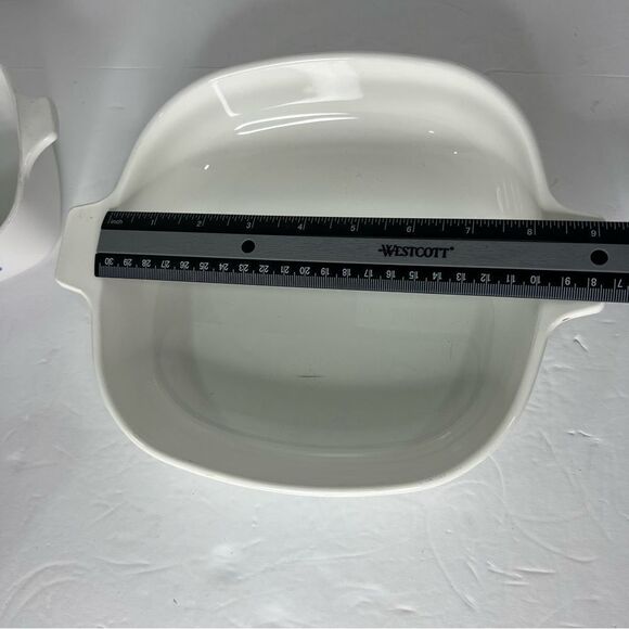 Vintage Bundle of Two CORNING WARE BLUE CORNFLOWER  Size 9” and 2 3/4 Cup White - Picture 12 of 14
